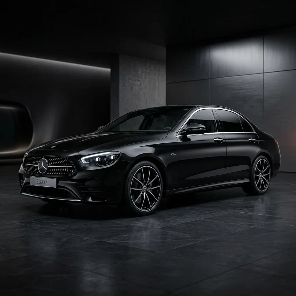 Mercedes E-Class chauffeur vehicle side view